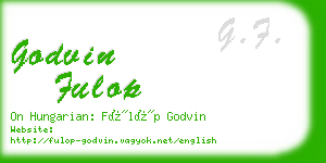 godvin fulop business card